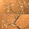 LED Tree Lights Artificial Decorative Fairy Light Battery Operated Tabletop Bonsai Lamp for Party Holiday Camping Summer Decor