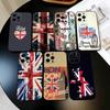 Britische Nationalflagge Handyhülle Für iPhone 17, 16,15,14,13,12,11 Plus,Pro Max, Andere Weiche Schwarze Hülle