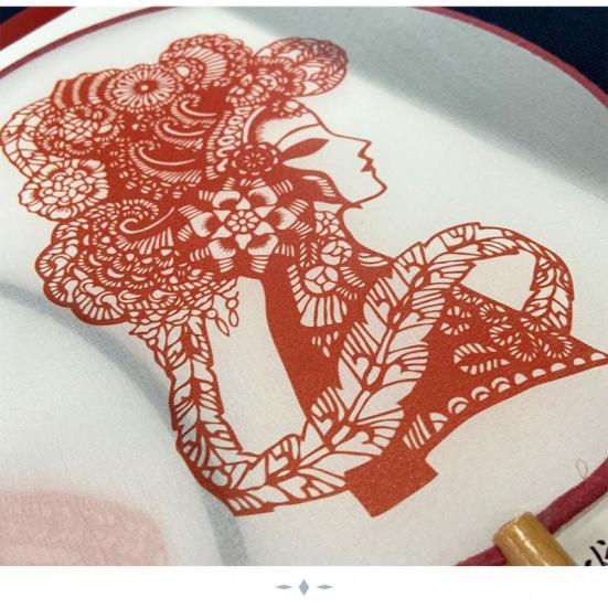 

Китайский веер Туан Веер Туан, вырезанный из бумаги