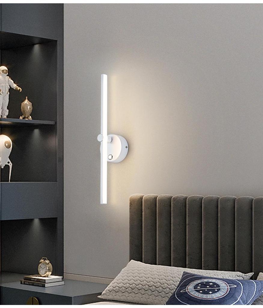 Kreative LED-Wandleuchte für Schlafzimmer und Spiegel – 300° drehbare Dekorationsleuchte