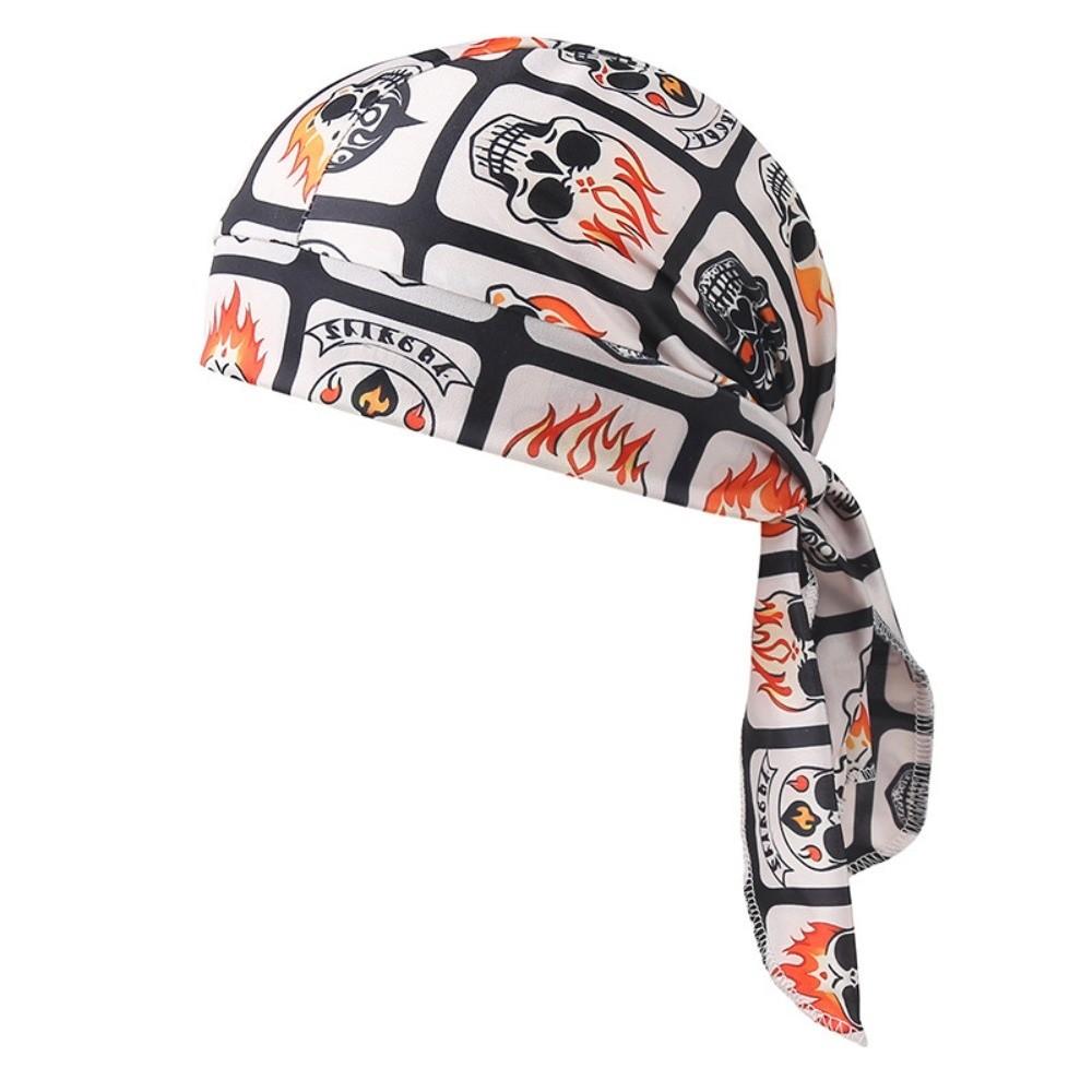 Quick Dry Bandana Headscarf Adjustable Pirate Hat Lightweight Cycling Head Wrap Unisex Style 5