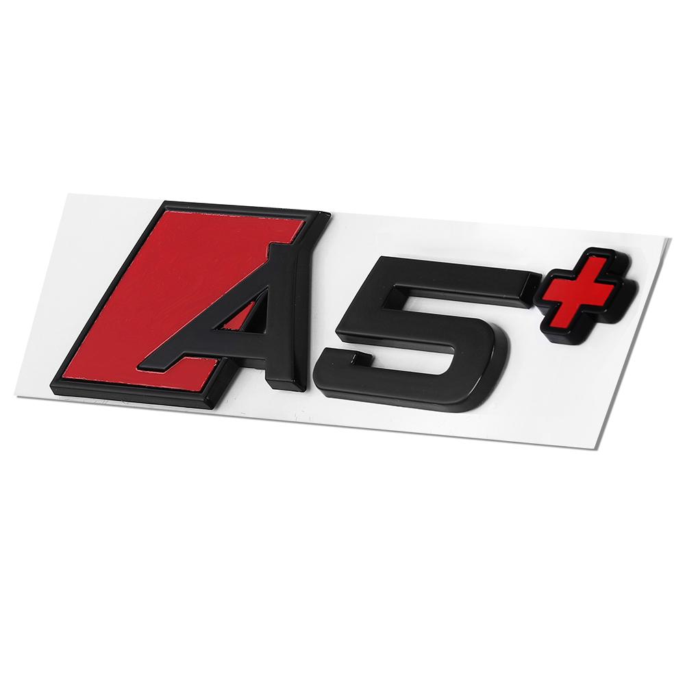1PC 3D Aluminum Car Rear Trunk Logo Tail Badge Sticker Decal For AUDI A3 A4 A5 A6 A7 A8 A3+ A4+ A5+ A6+ A7+ A8+ Letters Emblem