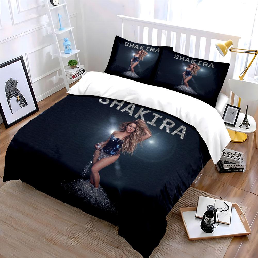 Shakira Glitter Bedding Set Bedding Duvet Cover Set Duvet Cover Pillowcases (1*Duvet Cover 2*Pillowcases, without duvet insert)