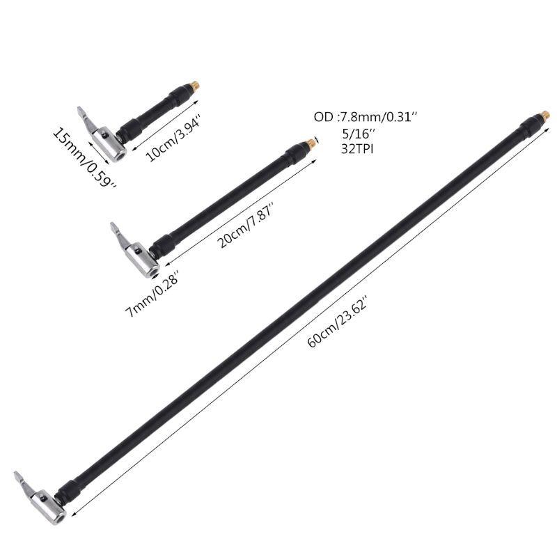 STONEGO Car Tire Inflator Hose Inflatable Air Pump Extension Tube Adapter Twist Tyre Connection Locking Air Chuck