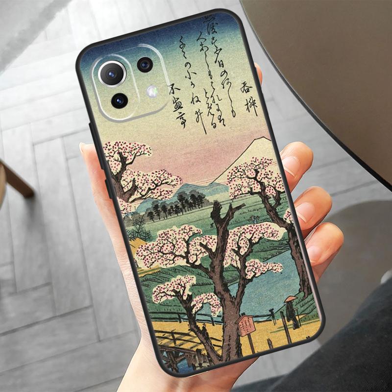 Japanese Style Art Japan Funda For POCO F6 X6 Pro X5 X3 F3 F5 M6 M5s Xiaomi 14 Ultra 12 13 Lite 11T 12T 13T Pro Case