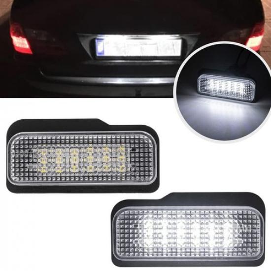 2pcs LED Tail Lamps License Plate Lights For Mercedes Benz W203 W211 W219 S211