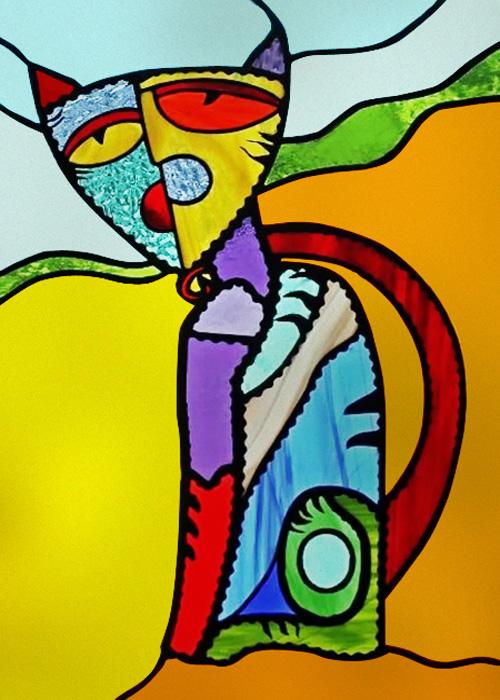 

Custom Size Stained Glass Window Film, Forest Animal Plant Frosted Glass Sticker for Kids Room Door, Privacy Home Decor Poster (as the picture,30cmX40cm)