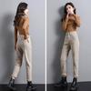 Women's Fleece-Lined Jeans High-Waist Slim Plus Velvet Harem Jeans Autumn and Winter Stretch Skinny Jeans