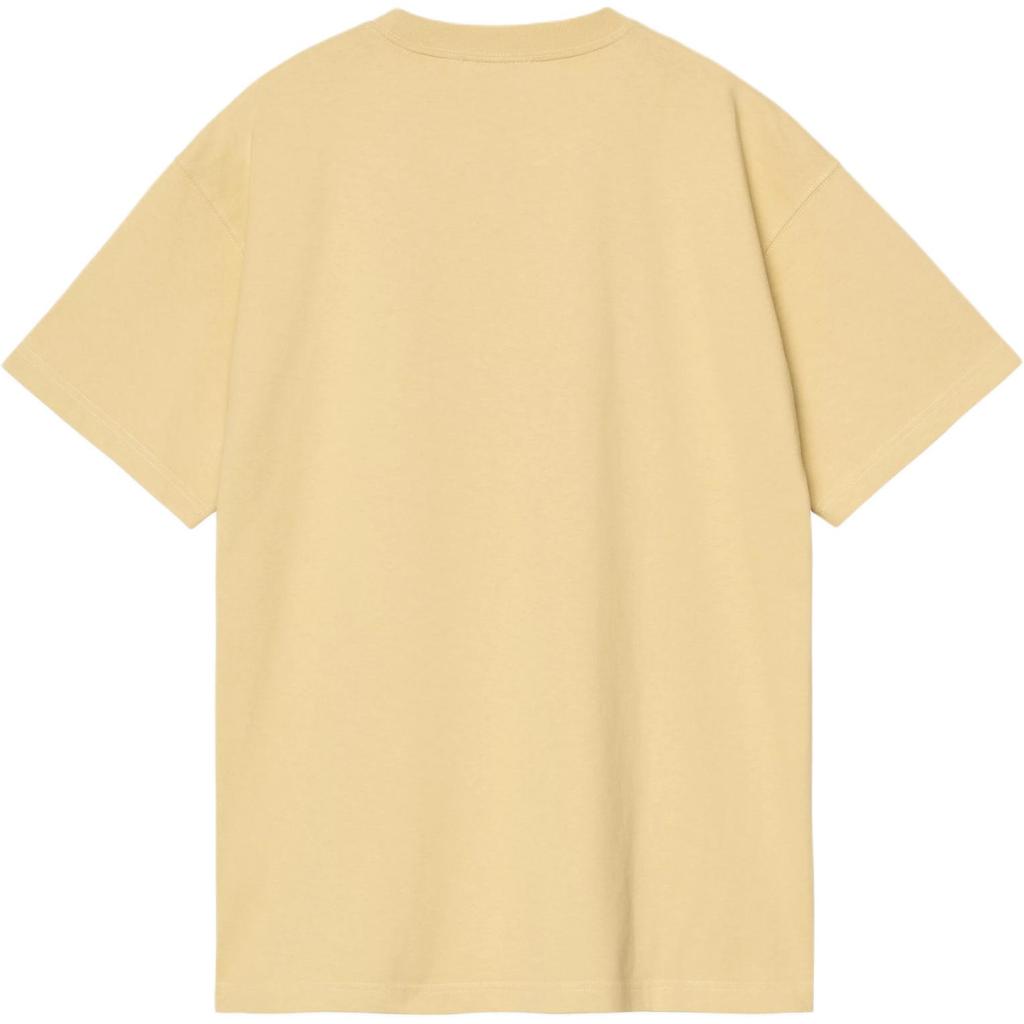 Carhartt WIP FW25 S/S Heavy Duty T-Shirt Loose Faded Front Logo Letter Vintage Casual Short Sleeve T-Shirt Men T-Shirts I036015-3GC-4G