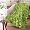 Kiwi Fruit Pattern Throw Soft Flannel AC Blanket Lightweight Summer Nap Throw Cozy  Blanket for Sofa Bed Travel Home