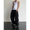 Pantaloni della tuta da lavoro da uomo casual paracadute a vita alta pantaloni da jogging taglie forti