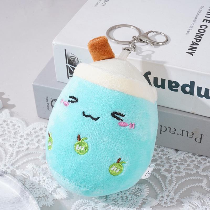 Fruit Bubble Tea Plush Keychain Doll Gift