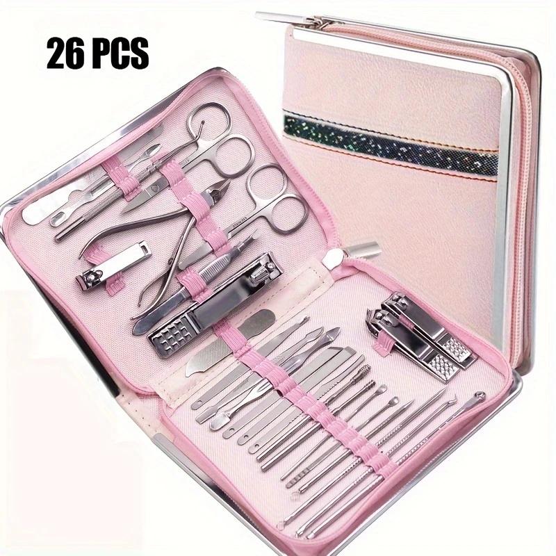 

Manicure/Pedicure Set 26 Pieces Pink