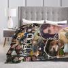 Finn Wolfhard Flanelldecke Winter Musiker Warm Weich Überwurf für Mädchen Jungen Couch Bett Lustige Tagesdecke Sofa Bettbezug