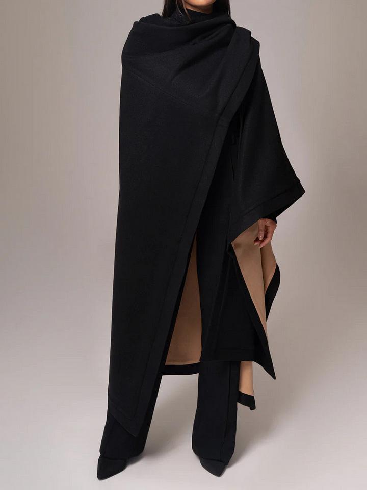 European & American Stylish Double-Sided Wool Cloak for Women