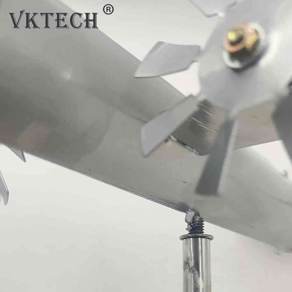 Metal Spinner Aircraft Windmill Handmade Wind Spinner Wind Energy Sculpture Airplane Wind Spinners for Outdoor Decor Garden Yard