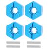 5MM Wheel Hex, Pins Fit for   1 14 144001 Ruote Bianche Mount Hubs Nut with Kit   RC CarBlue 1266B