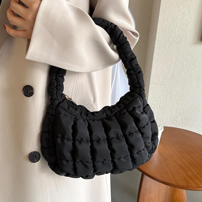 Popular Folded Cloud Bag for Women Ins French Niche Design Single-shoulder Handbag