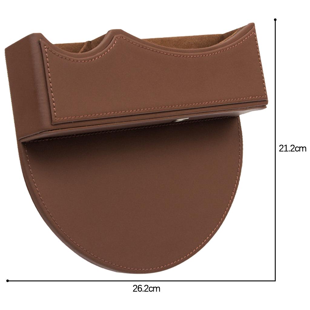 PU Leather Gap Storage Organizer, Multifunctional Gap Filler, Console Storage, for Cup Holder Cellphones Keys Cards