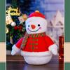 7/8/12'' Plüschtier Mini Schneemann Lieblicher Weihnachtsschmuck Weiches Stofftier aus Baumwolle für Hausdekoration Hängendes Geschenkspielzeug