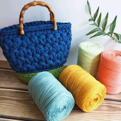 Filo per Tessuto a Maglia Piatta, Filo a Nastro Piatto di Filato Cavo, Gancio per Borsa Intrecciata Fatta a Mano DIY, Sandali 250g Uncinetto