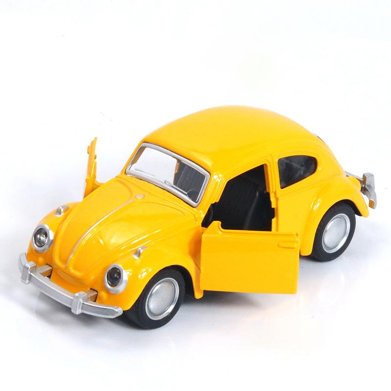 Alloy Car Model Beetle Vintage Door Opening Children'S Toy Motorcar Cake Decoration Collection Accessories For Boy Gift