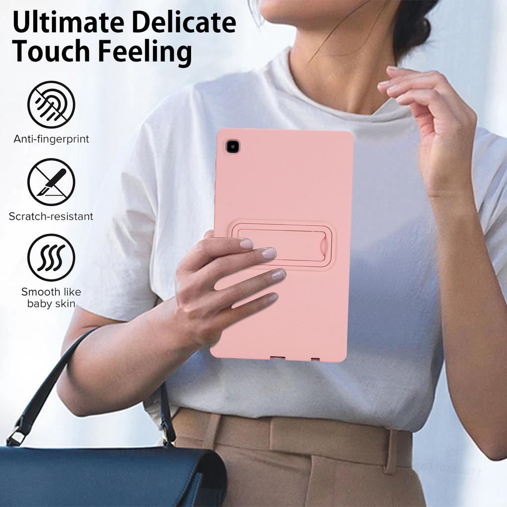 For Samsung Galaxy Tab A7 Lite 8.7-inch Case TPU+PC Skin-Friendly Kickstand Tablet Cover