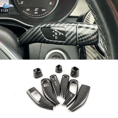 For Mercedes Benz A B C E S G V GLE W176 W246 W204 W205 W212 W213 X253 X156 W463 X166 Car Wiper Shift Lever Cruise Cover Trim