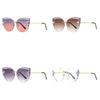 Cat Eye Sunglasses Fashion Metal Frame Uv400 For Outdoor Sun Protection