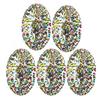 5PCS Round Hand Grip Ring Printed Silicone Fidget Toy Finger Trainer for Rehabilitation Training