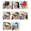 Summer Empty Top Sport Cap Brim Uv Protection Knitted Hat Breathable Sun Outdoor Hat Korean Fashion Sunshade
