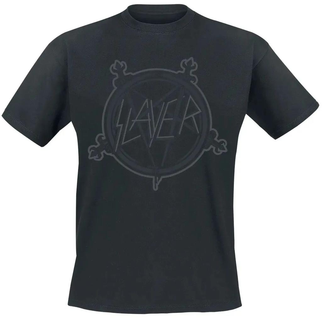 Slayer "Reign in Blood" Thrash Metal Album Cover Tracklist Graphic Unisex Heavyweight Cotton Oversized Streetwear T-Shirt