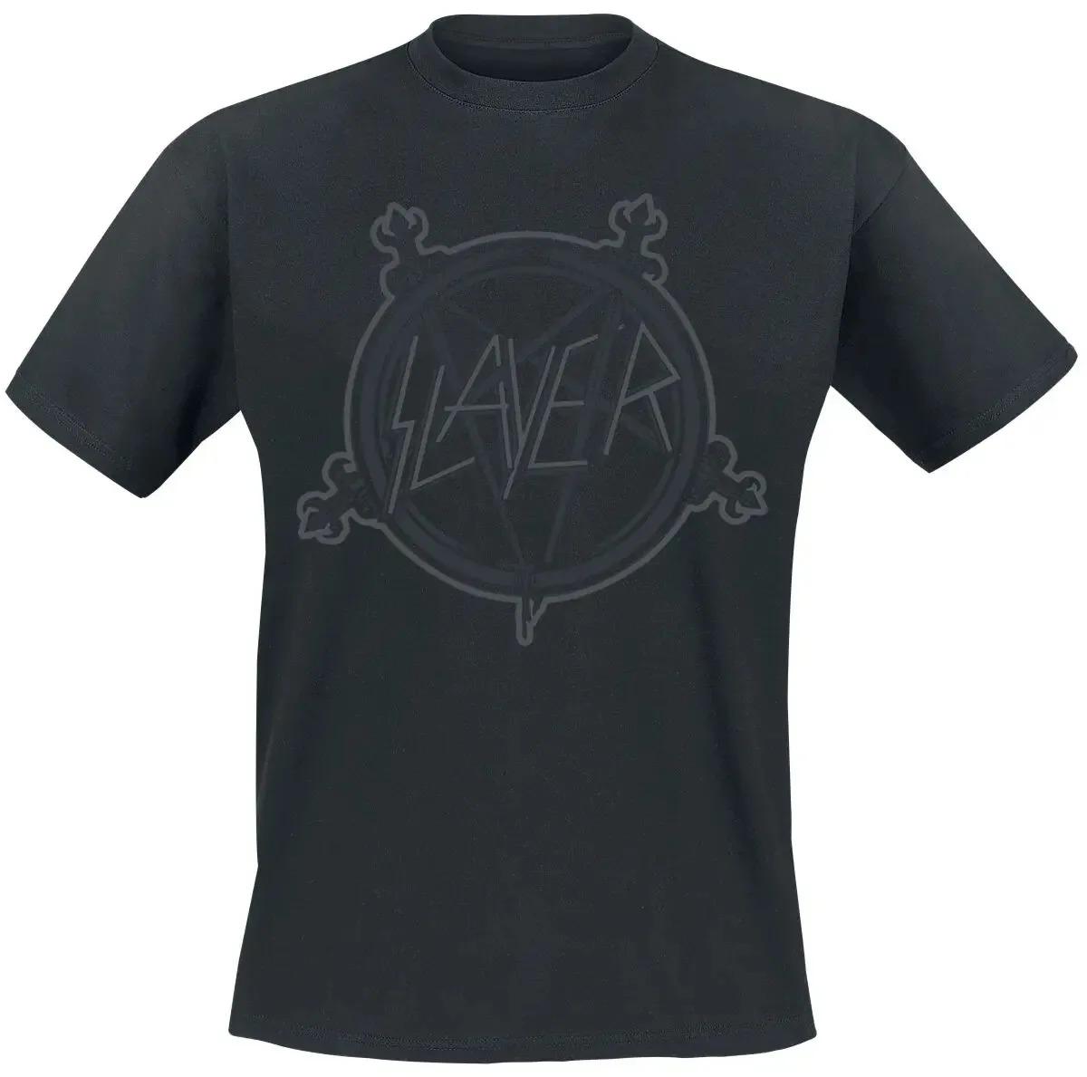 

Slayer Reign in Blood Thrash Metal Album Cover Tracklist Graphic Unisex Heavyweight Cotton Oversized Streetwear T-Shirt XXXL