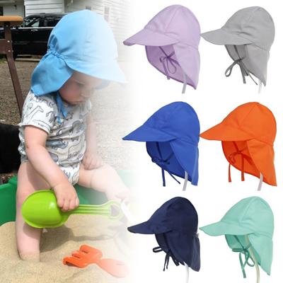 Outdoor Kinderen Baby Nek Oor Bedekking Brede Rand Anti-UV Zonbescherming Flap Pet Hoed