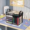 4PCS Clothes Storage Box, Transparent with Zipper Handles Design, Stackable Waterproof Storage Bin for Home Travel