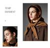 High-End European and American Autumn/Winter 2025 Camel Cape Shawl Scarf