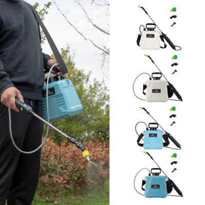 5L/8L Elektrikli Bahçe Pülverizatörü Sırt Çantası Çim Pülverizatörü 3 Başlıklı Geri Çekilebilir Borulu Ayarlanabilir Askılı Bahçe Sulama Gübreleme Aleti