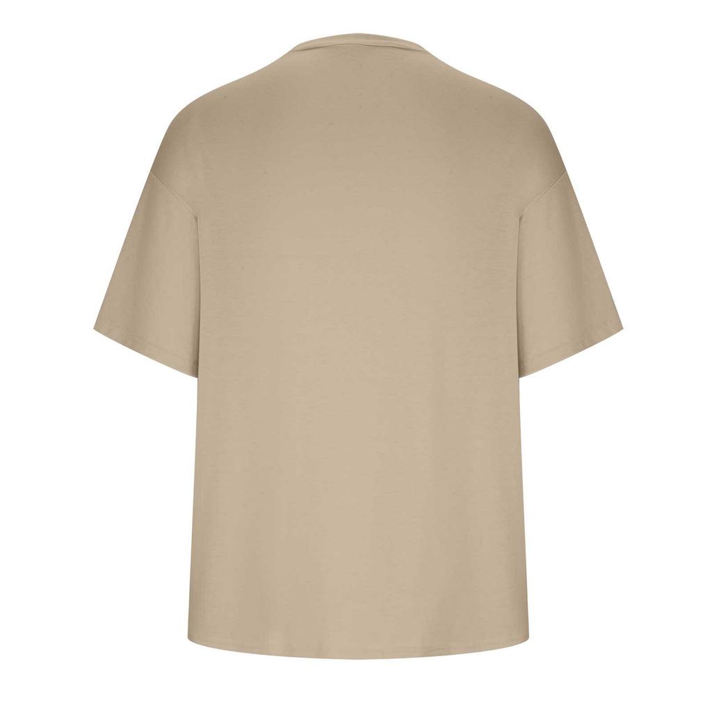 Nové pánské triko s kulatým výstřihem a krátkým rukávem, dvoudílné módní sportovní a volnočasové tričko