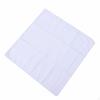 White Handkerchief Versatile Solid Absorbent Men's Hanky for Crafters, Artists,