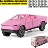 1/32 Tesla Cybertruck Toys Diecast Model Car Alloy Metal Pickup Truck Colorful Indoor Desktop Display Collection Game for Children Boy