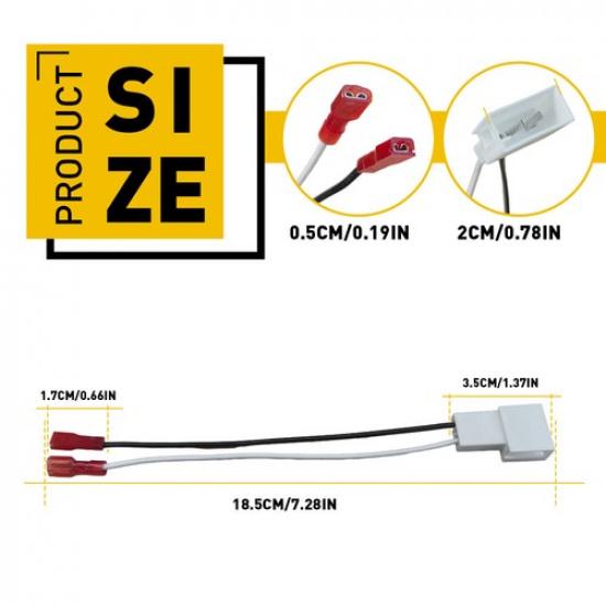 4Pcs Speaker Wire Adapters Harness Connector Kit For 1992-1995 Toyota Pickup