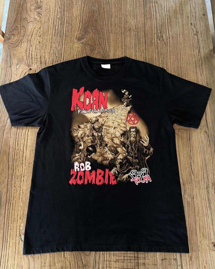 Korn Rob Zombie Tour 1999S Black Unisex Tshirt Size S5xl
