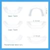 Two Pairs of Dentures, Silicone False Teeth, DIY Temporary Denture Adhesive, Easy To Use Upper and Lower Dentures, Men's and Women's Adhesive, Instant