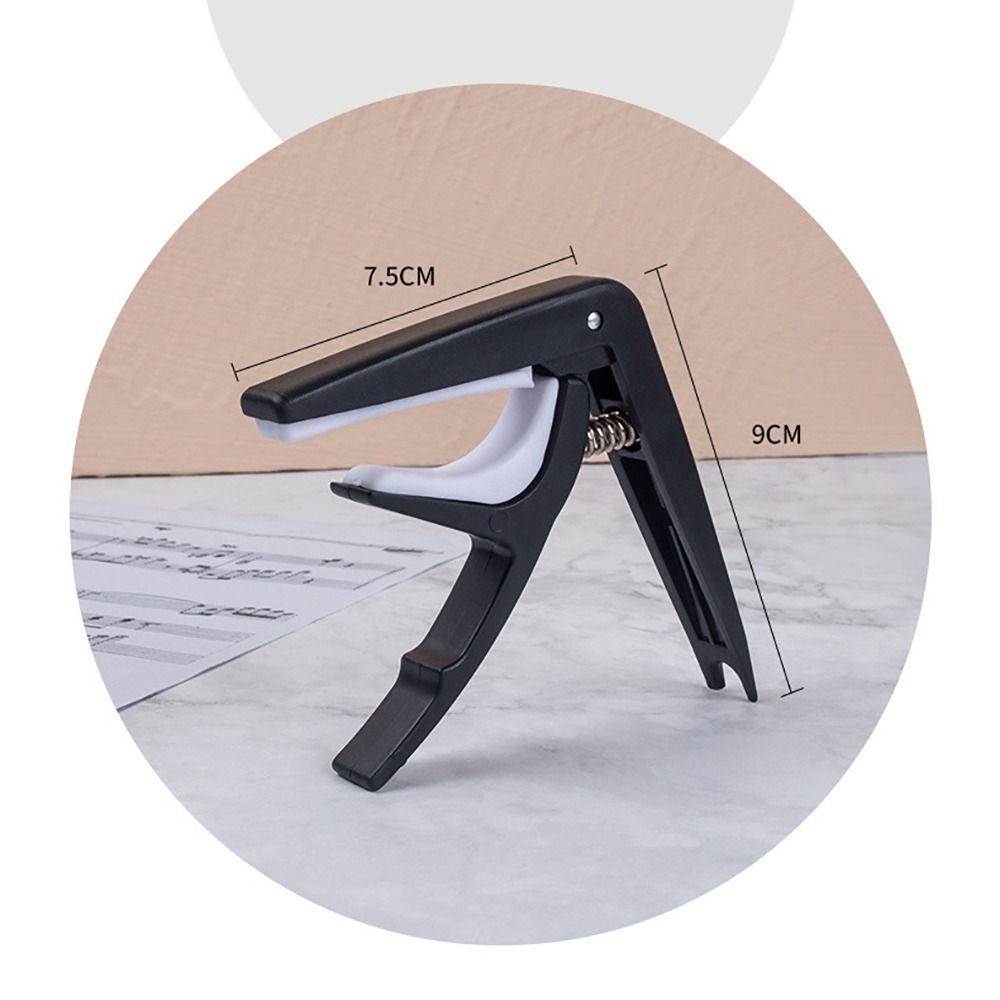 Black/White Guitar Capo Universal Guitar Tone Adjusting Clamp for Acoustic Classic