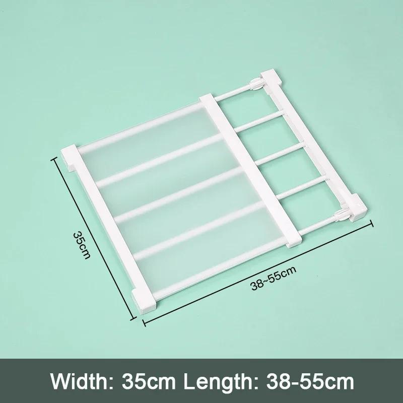 38-55cm Kleiderschrank Aufbewahrung Geschichtete Trennwand Nagel Nicht Erweiterbar Fach Aufbewahrungsregal Schrank Badezimmer Aufbewahrung Organisationsregal