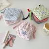 Portable Cherry Drawstring Pouch Multi-purpose Large Capacity Makeup Lipstick Storage Bag Cosmetic Bag