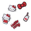 Crocs Hello Kitty Five-Piece PVC Shoe Flower Unisex Couple Red