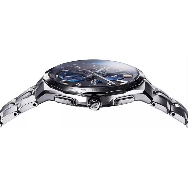 Casio OCEANUS Series-Poseidon 5000 Business High-end Men's Quartz Movement Stainless Steel Titanium Strap Japanese and Korean Watch OCW-S5000E-1AJF