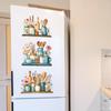 Painted Kitchenware, Vases, Shelves, Kitchen and Dining Room Background, Wall Decoration and Beautification Stickers