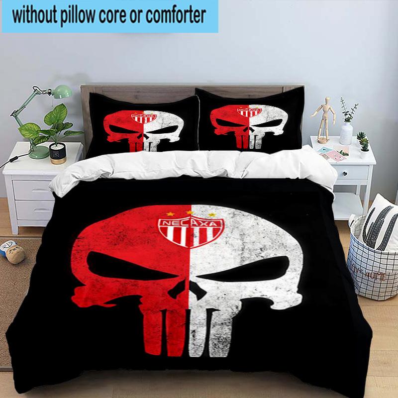 3pcs Soccer Player Printed Bedding Set Duvet Cover Closure Includes 1 Duvet Cover & 2 Pillowcases Bedding Sets Home Decor Gifts